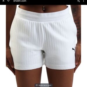 Puma Women's White Shorts